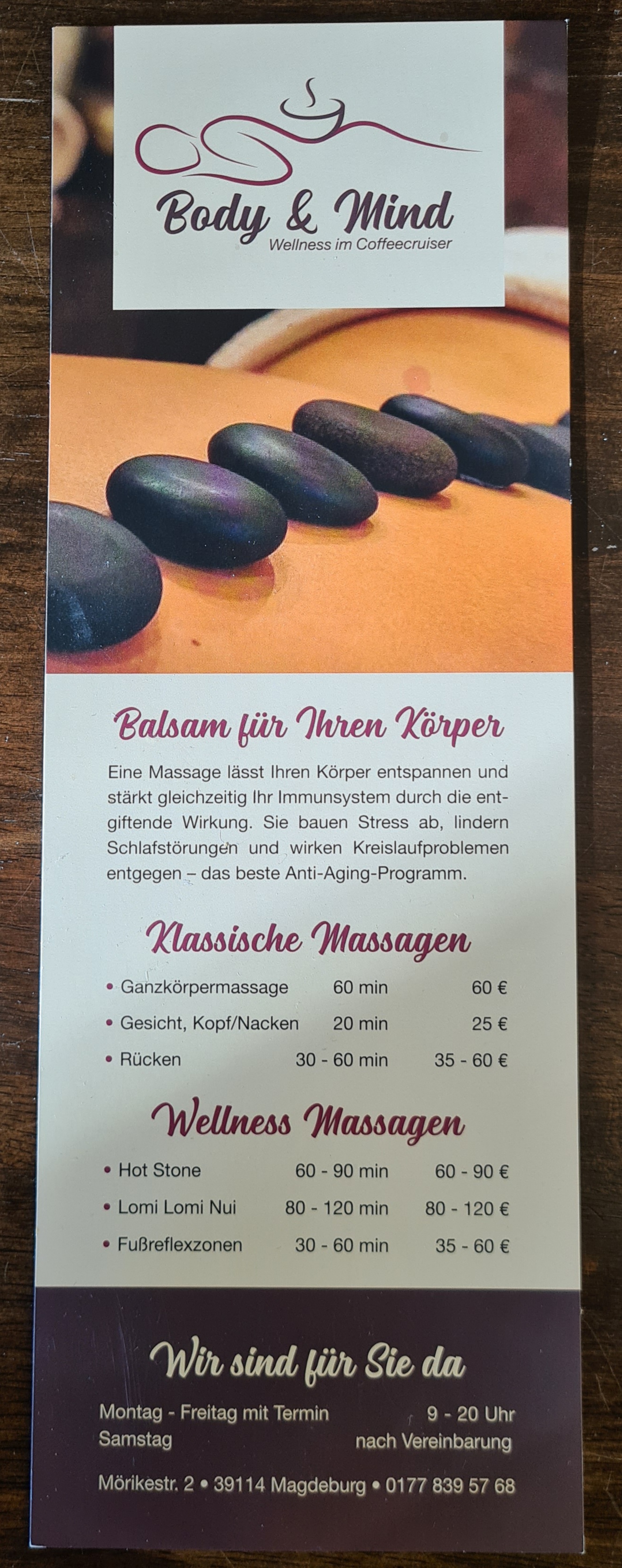 Massage Preise
